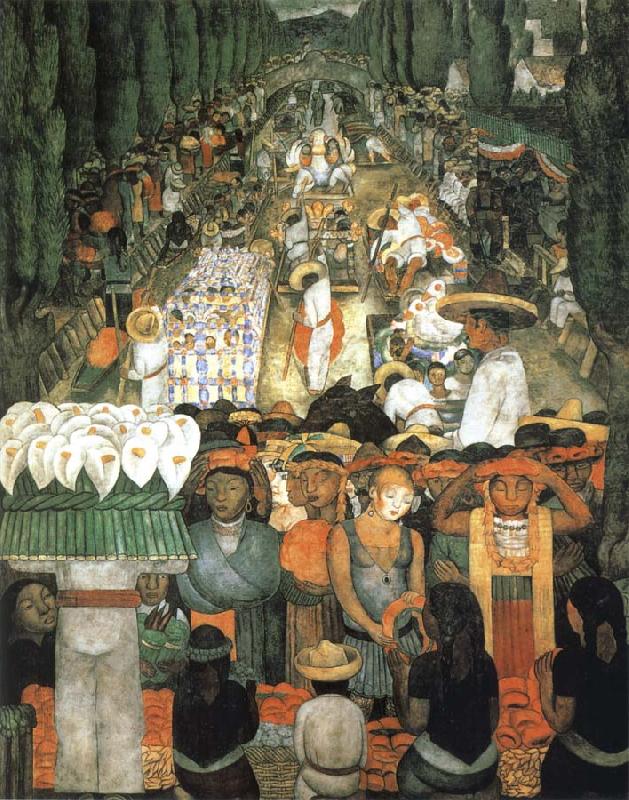 Diego Rivera Friday oil painting picture